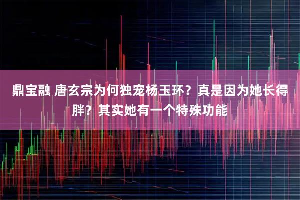 鼎宝融 唐玄宗为何独宠杨玉环？真是因为她长得胖？其实她有一个特殊功能
